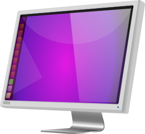 Icono con una pangalla plana de un ordenador.
