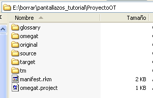 Crear proyecto OmegaT