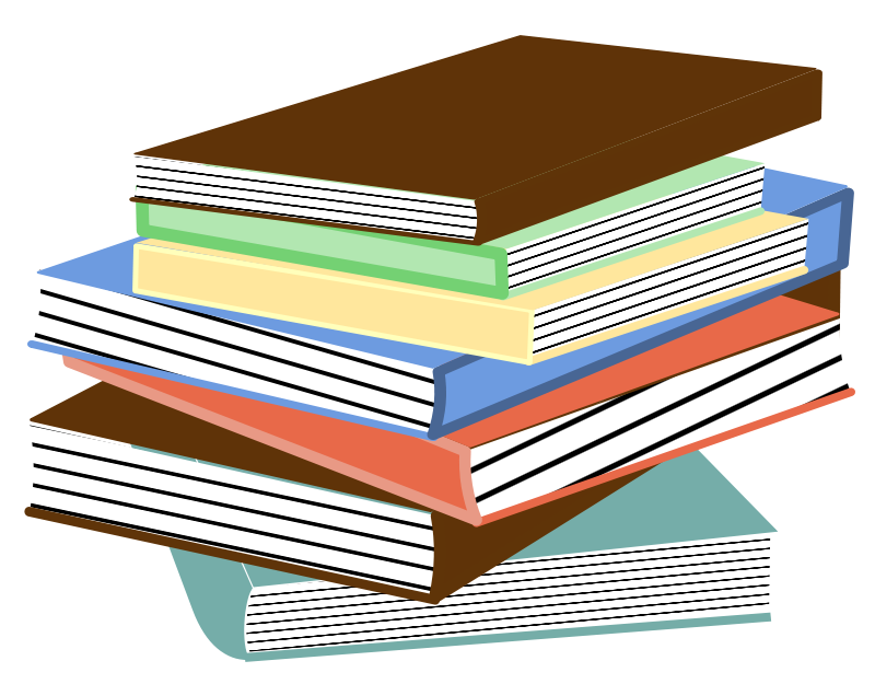 Icono de varios libros apilados
